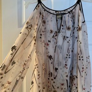 White House/ Black Market open shoulder blouse.